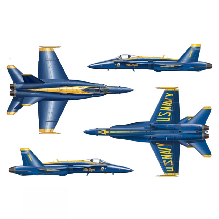 Fujimi Modèle 1/72 F45 F/A18 Hornet C Blue Angels