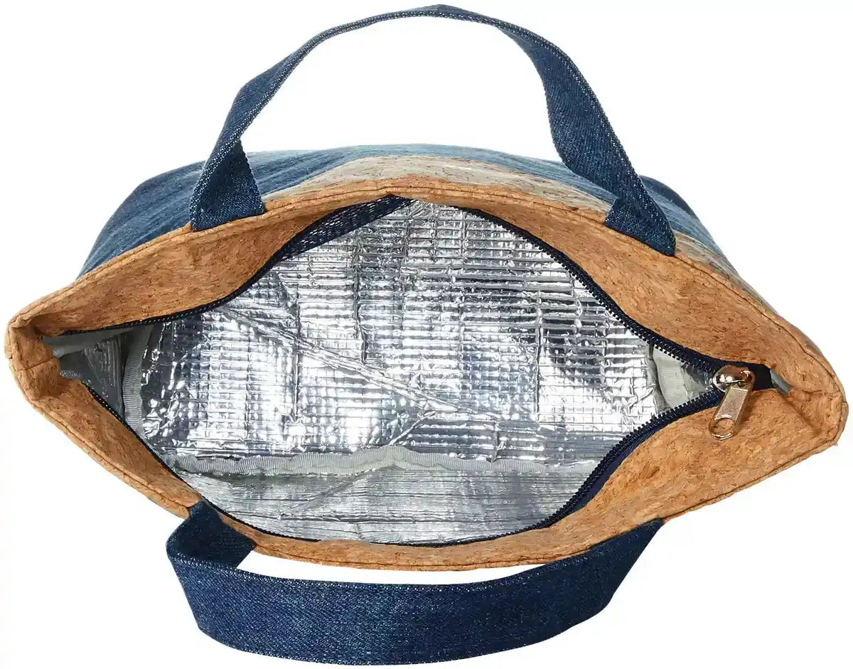 Skater My Neighbor Totoro Ghibli Denim & Cork Cooler Bag - Size M- Japan Figure Store - #1 Bring To You The Best Japanese Goods