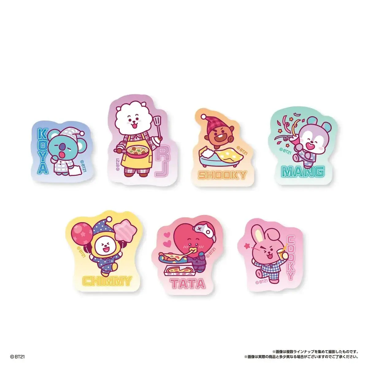 Bandai BT21 Snack Box with Die Cut Stickers 10 Pack