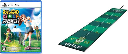 Bandai Namco Minna no Golf World Video Game - Putter Mat Set PS5 - 2200630155462