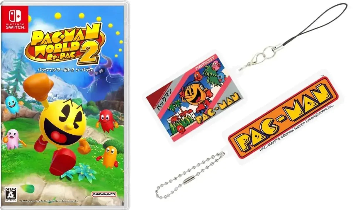 Bandai Namco Pac Man World 2 Re Pac Video Game - Acrylic Charm & Strap Set Amazon Exclusive - 2200630154786