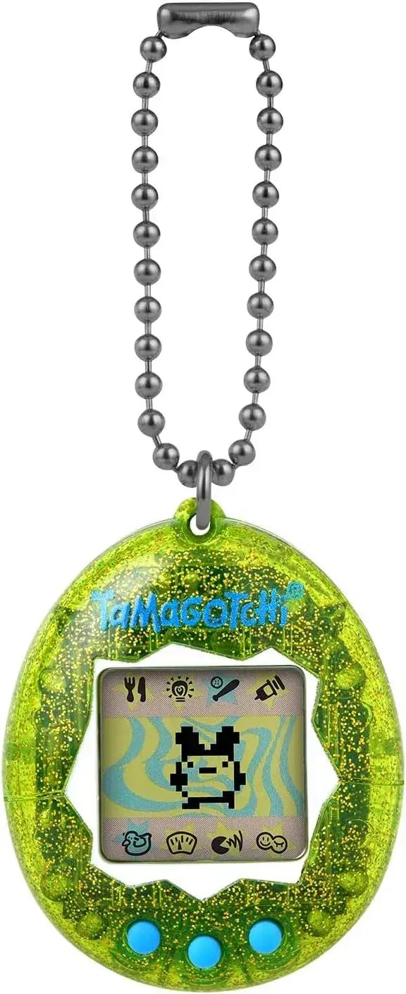 BANDAI Original Tamagotchi Digital Virtual Pet Toy - Light Green Glitter - 4549660982661