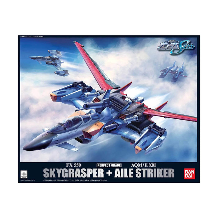 #Bandai Pg Mobile Suit #Gundam Seed Perfect Grade Sky Grasper + Aile Striker Model Kit FigureJapan Figure 4543112341013