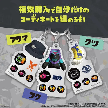 Bandai Splatoon 3 Gear Charm 10 Piece Box Candy Toy