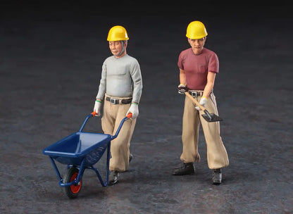 HASEGAWA 1/35 Construction Workers Set A Plastic Model- Japan Figure Store - #1 Bring To You The Best Japanese Goods