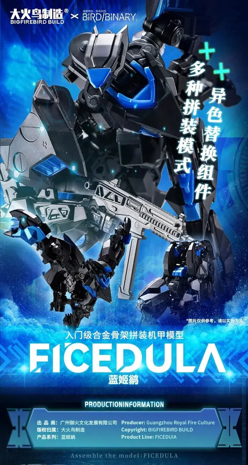 Bigfirebird Build Bird Binary Fikedura ABS Alloy Model Kit