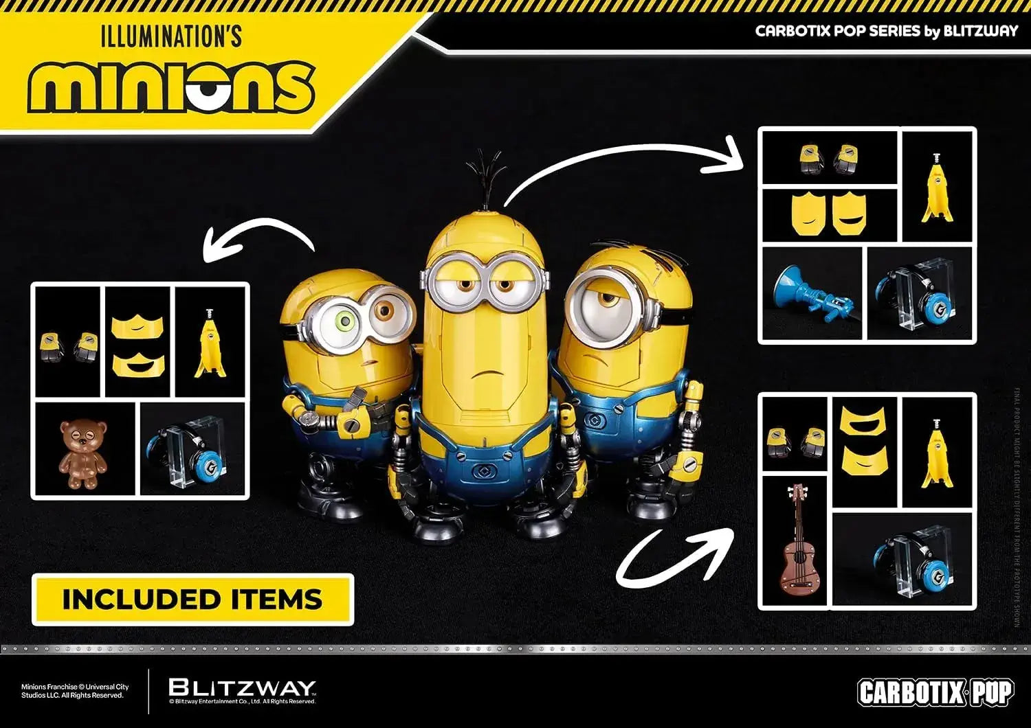 Blitzway Entertainment Carbotix Pop Minions DX Diecast Figure
