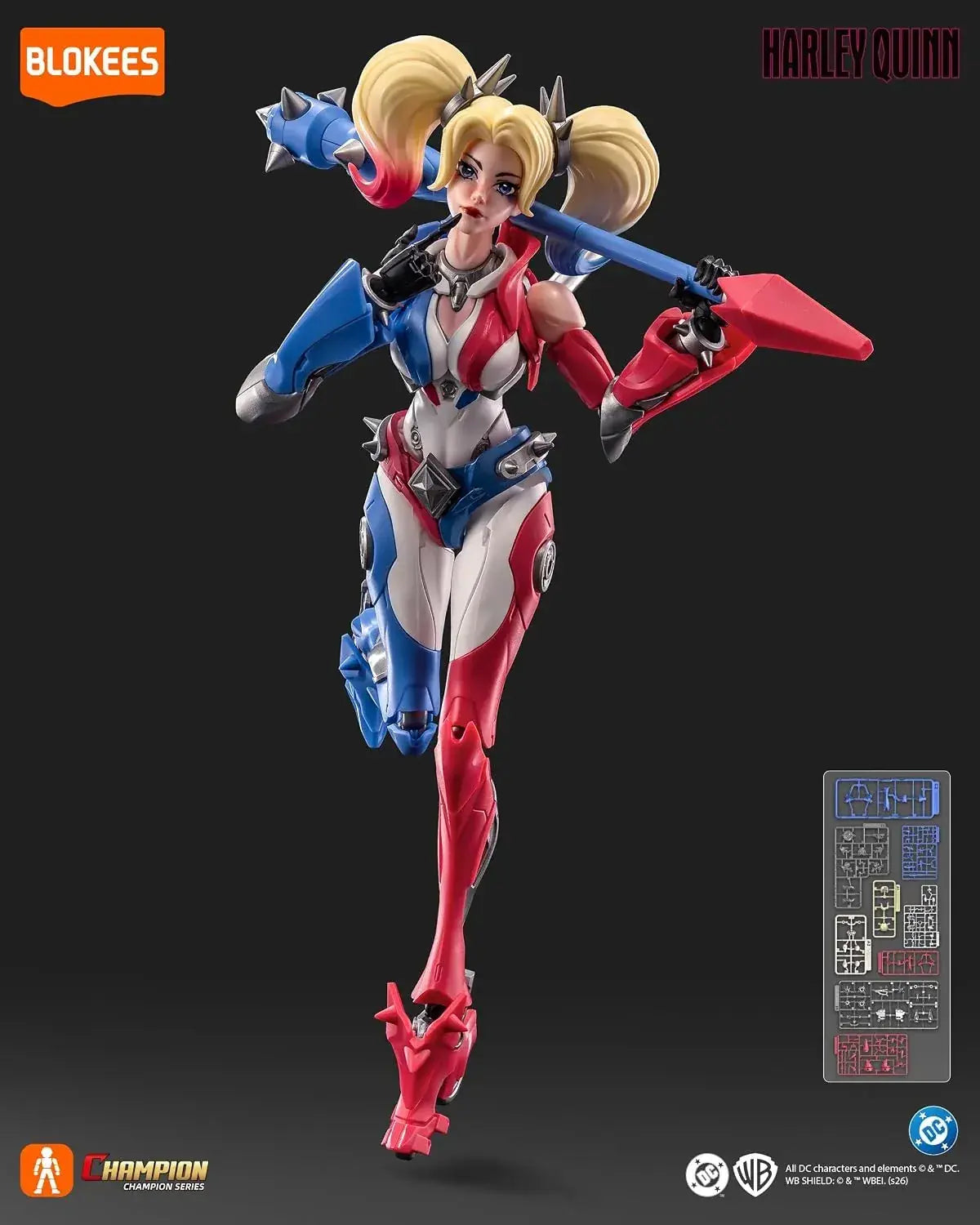 Blokees DC Champion Class 04 Harley Quinn Model Kit ABS PVC