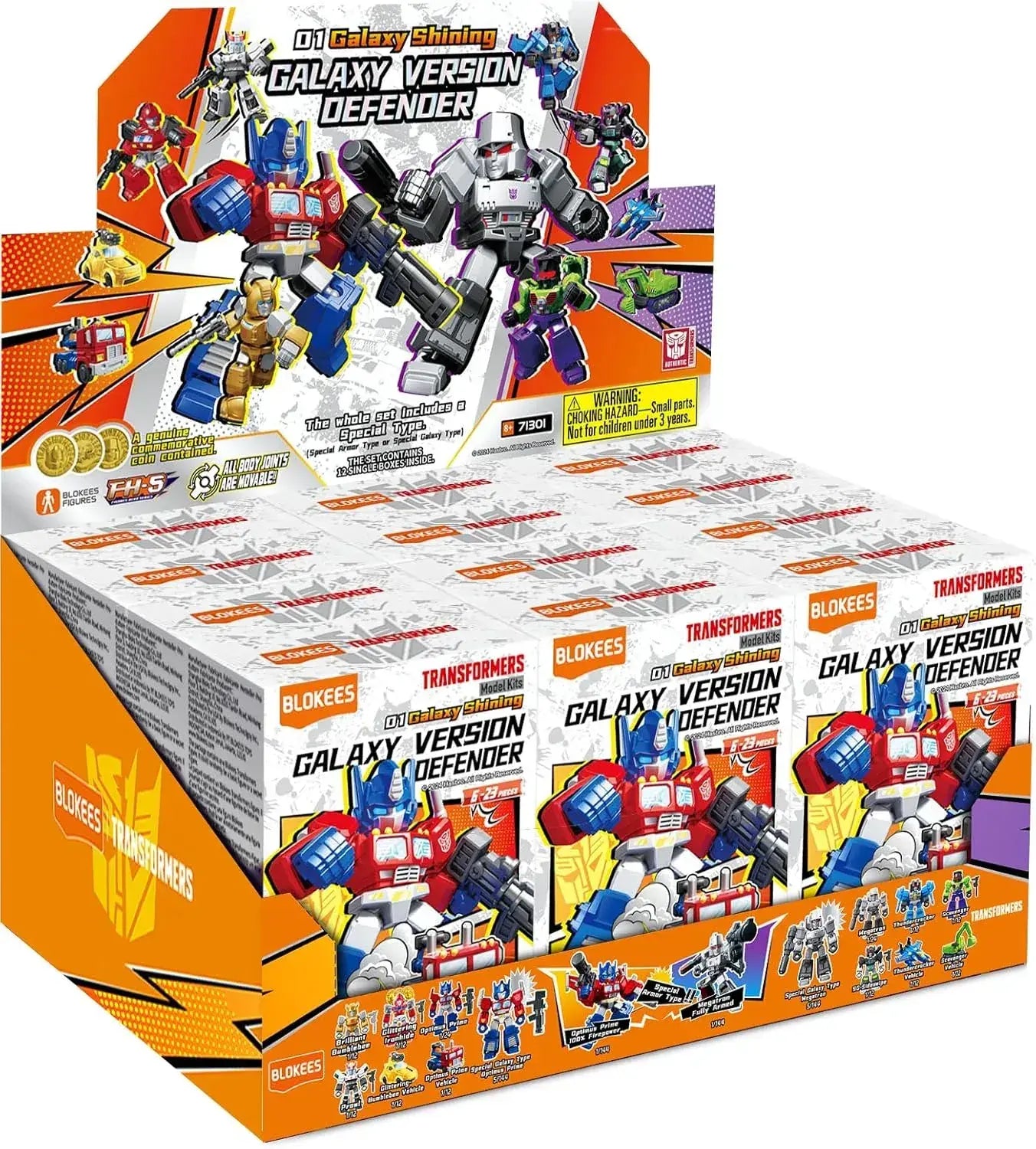 Blokees Galaxy Shining ABS PVC Trading Model Kit Box of 12