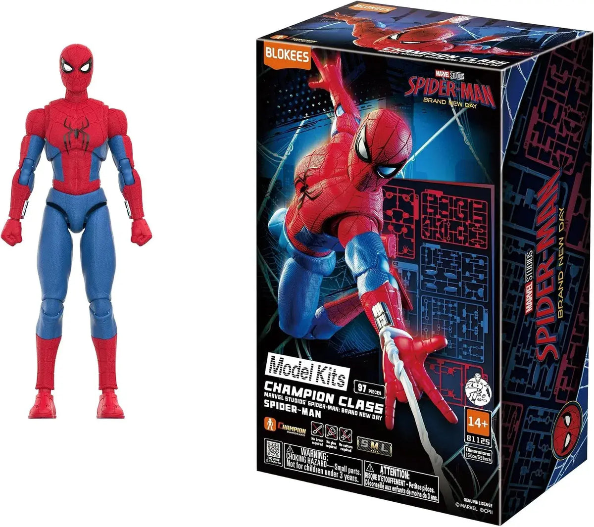 Blokees Marvel Spider Man Brand New Day Movable Plastic Model