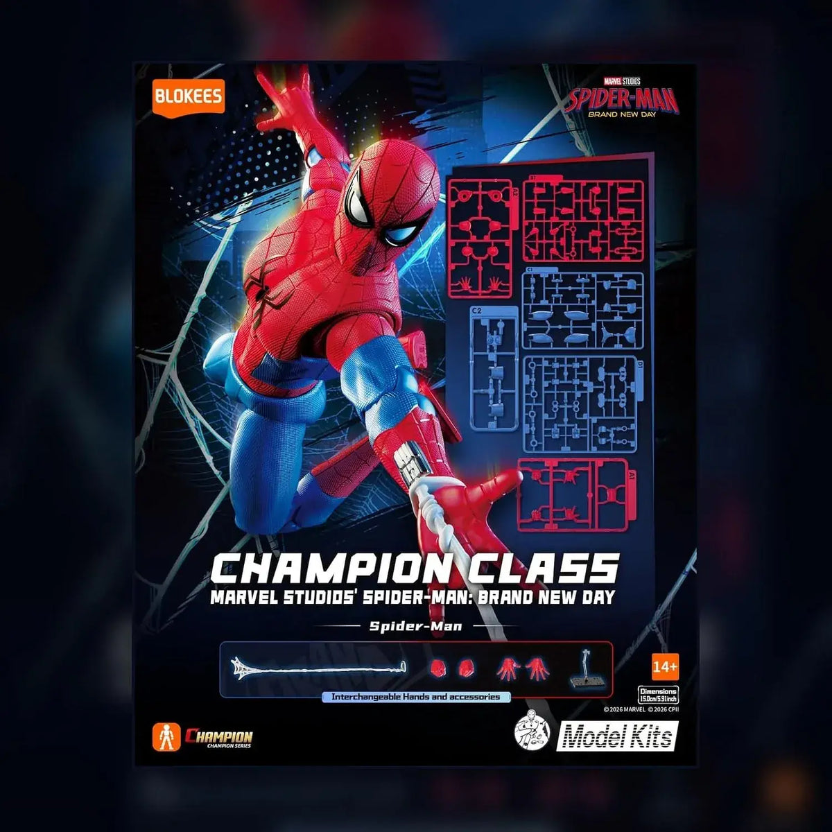 Blokees Marvel Spider Man Brand New Day Movable Plastic Model