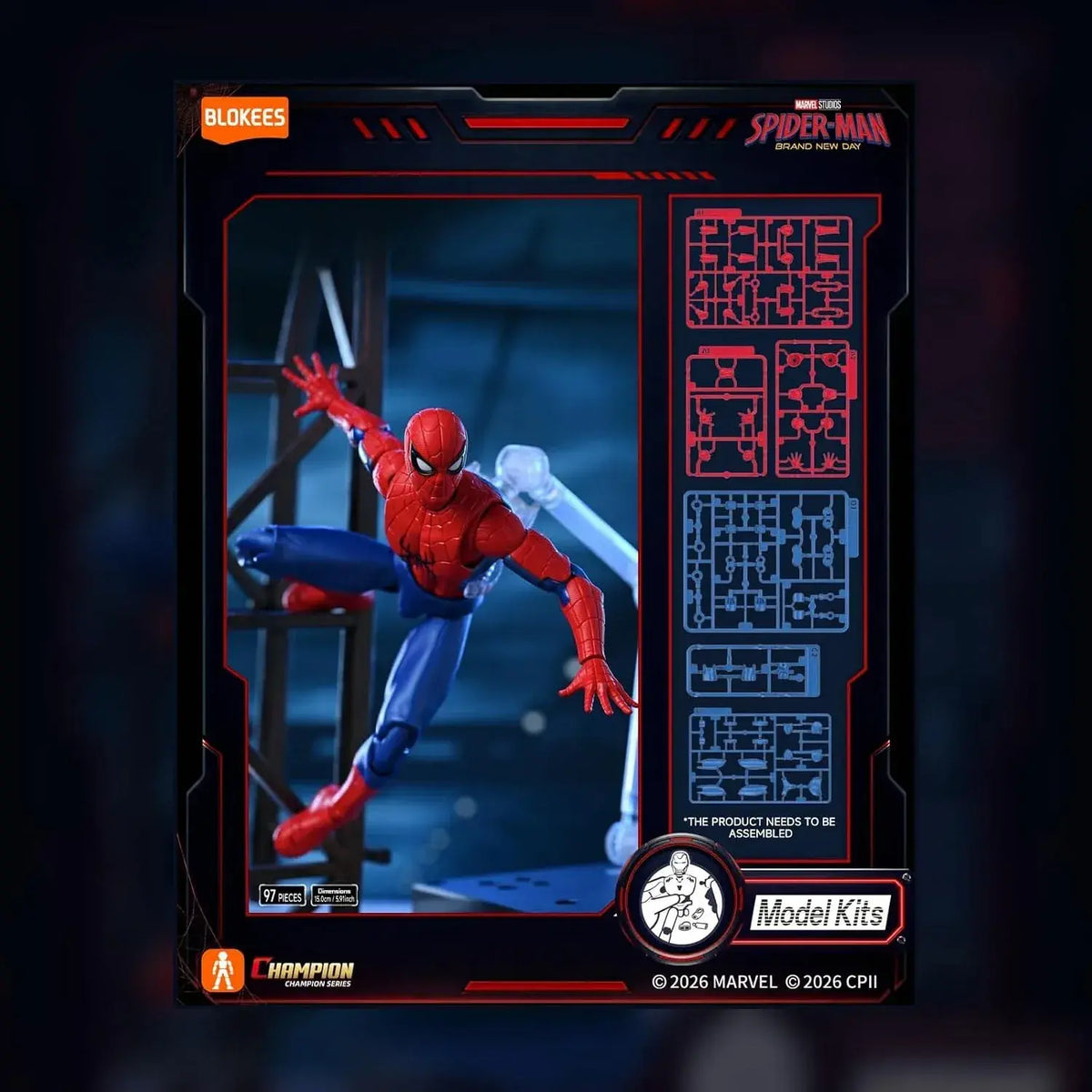 Blokees Marvel Spider Man Brand New Day Movable Plastic Model