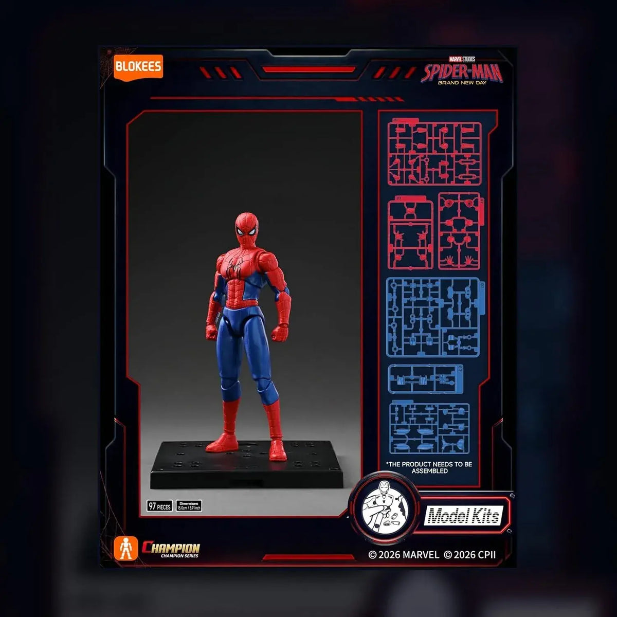 Blokees Marvel Spider Man Brand New Day Movable Plastic Model