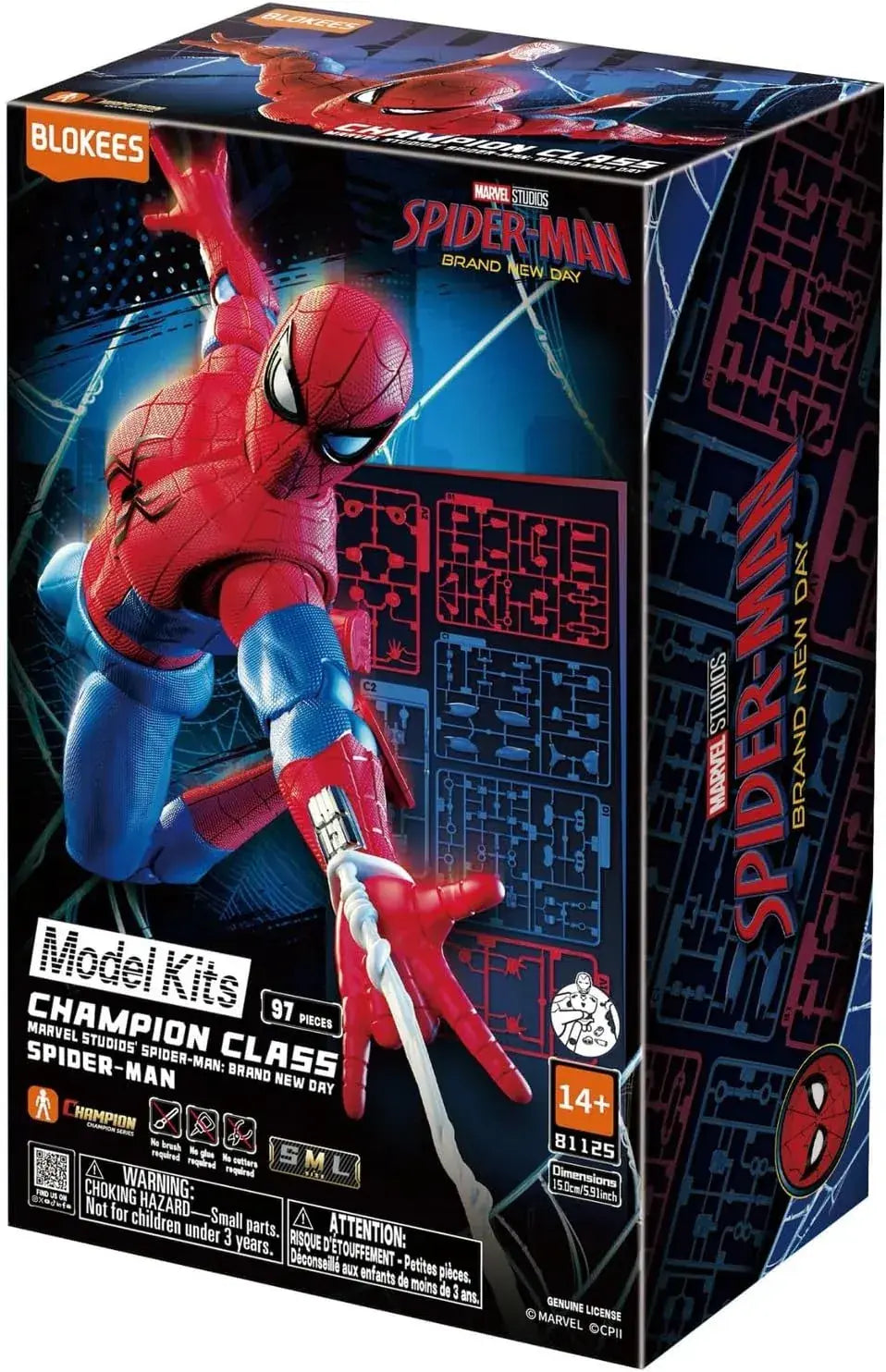 Blokees Marvel Spider Man Brand New Day Movable Plastic Model
