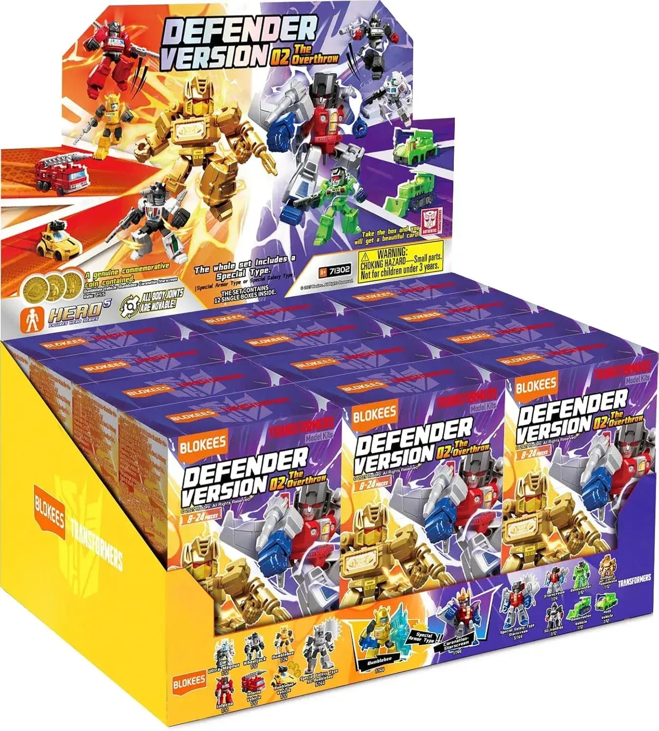 Blokees Over Throw ABS PVC Trading Model Kit Box of 12