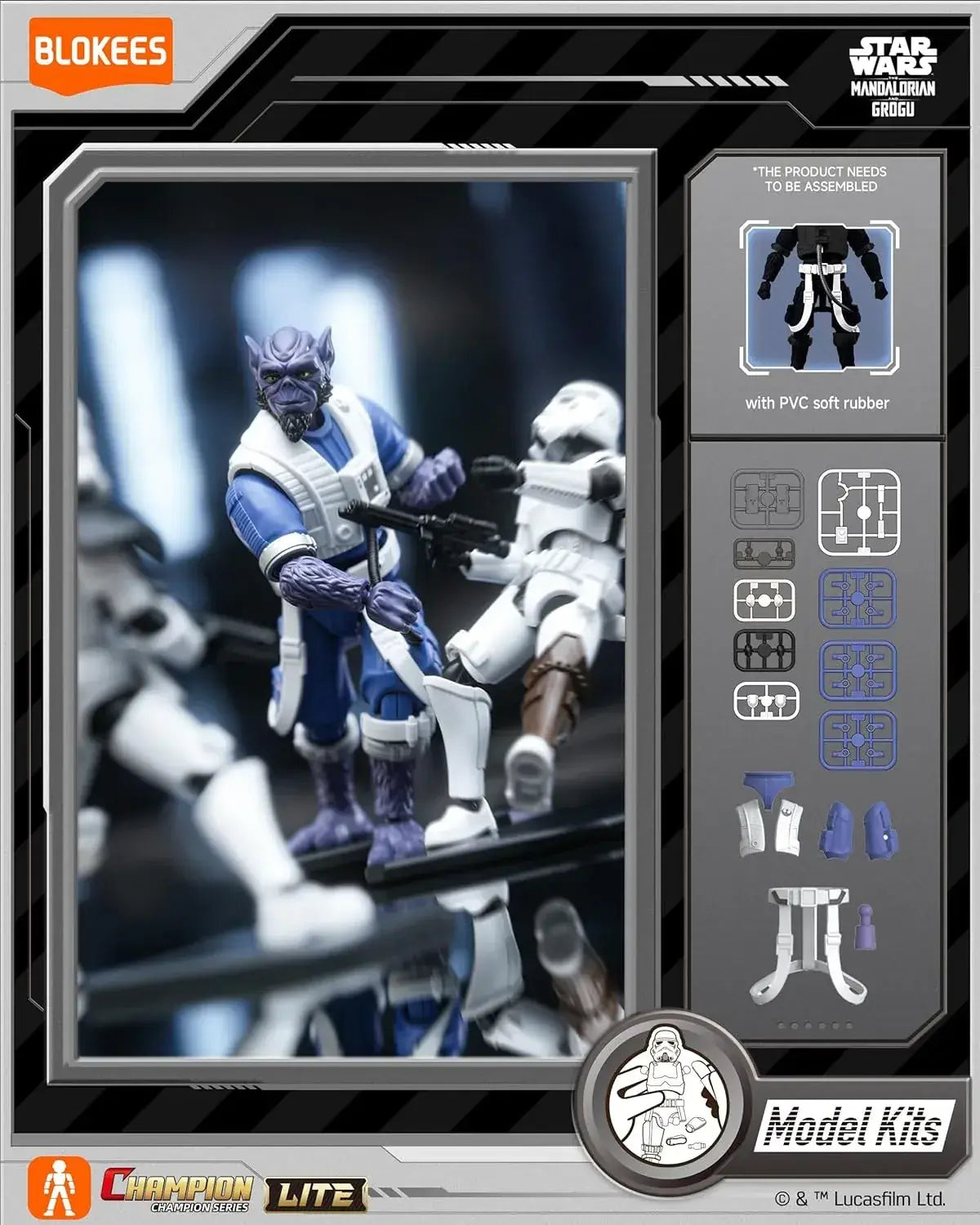 Blokees Star Wars CCLite01 ABS PVC Trading Model Box of 9