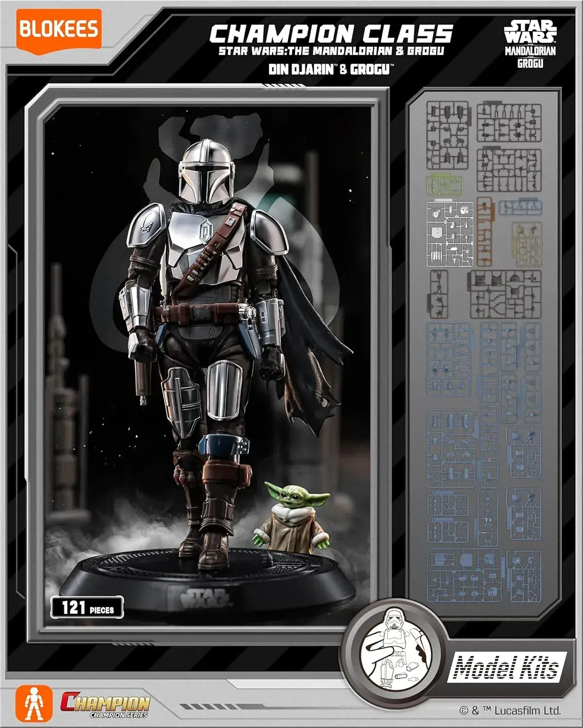 Blokees Star Wars Mandalorian Din Djarin ABS PVC Model