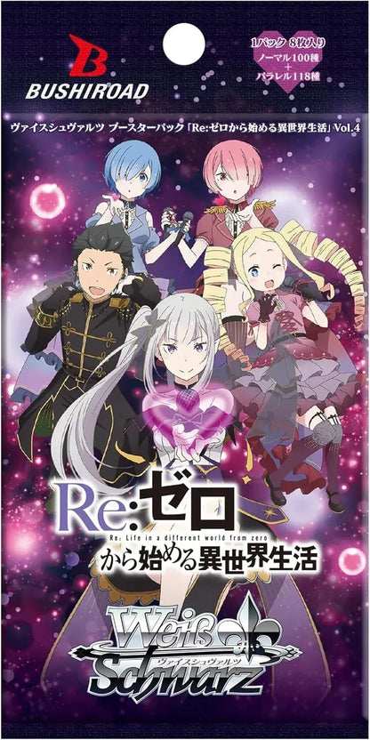 Bushiroad Weiss Schwarz Re Zero Vol 4 Box