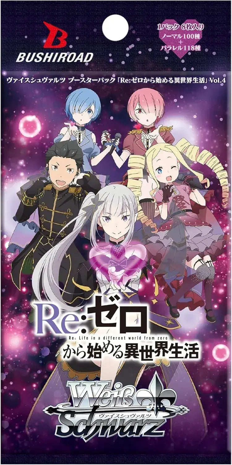 Bushiroad Weiss Schwarz Re Zero Vol 4 Box