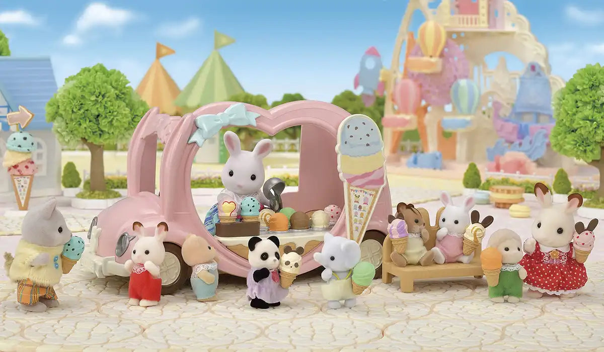 Epoch Sylvanian Families Yuenchi Omiseyasan Mi-89 Ice Cream Wagon- Japan Figure Store - #1 Bring To You The Best Japanese Goods