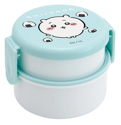 Skater Chiikawa 2-Tier Round Lunch Box 500ml Antibacterial Made in Japan- Japan Figure Store - #1 Bring To You The Best Japanese Goods