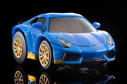 Tomytec Choro Qzero Z-74B Lamborghini Aventador Miura Homage Blue 314073- Japan Figure Store - #1 Bring To You The Best Japanese Goods