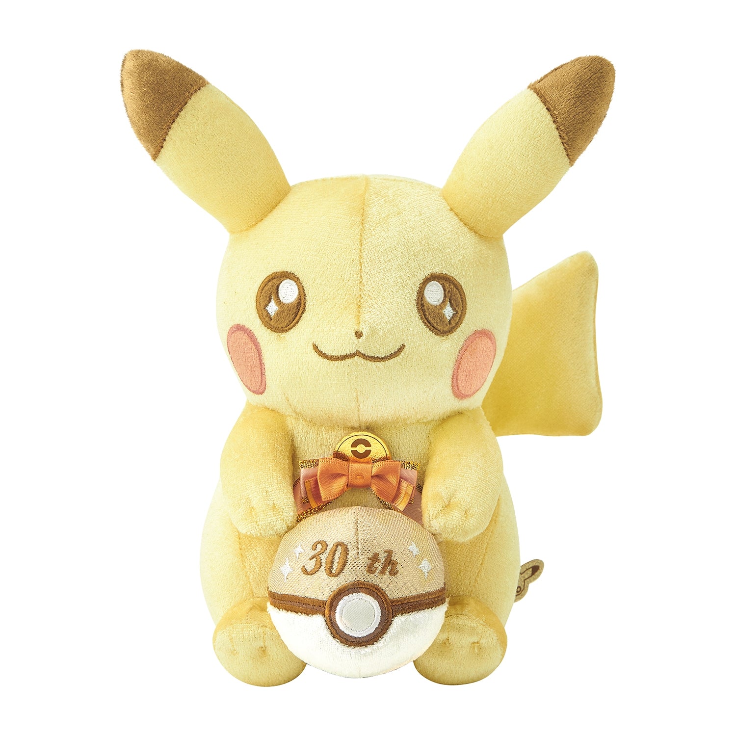 Pokemon Center Shiny! Pikachu 30th Anniversary Plush Toy