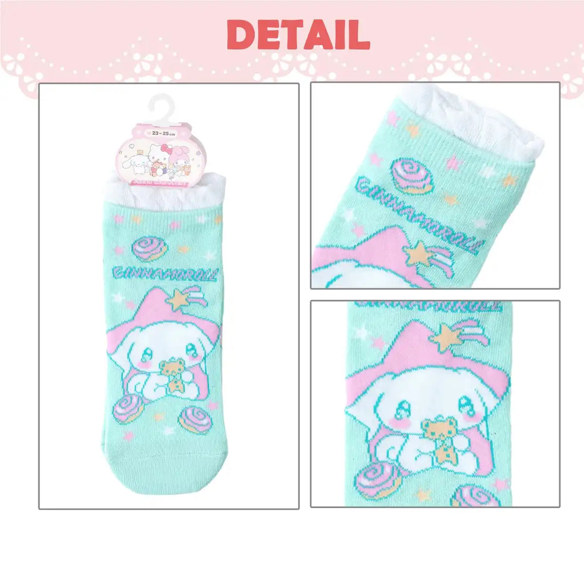 Sanrio Women's & Kids Socks - Cinnamoroll Hello Kitty My Melody Kiki Lala Kuromi- Japan Figure Store - #1 Bring To You The Best Japanese Goods