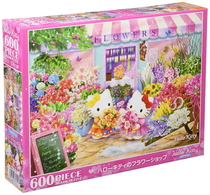 BEVERLY 66-189 Jigsaw Puzzle Hello Kitty Flower Shop 600 Pieces- Japan Figure Store - #1 Bring To You The Best Japanese Goods
