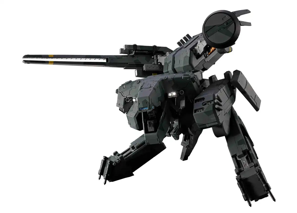 Figurine articulée en ABS et métal moulé sous presse de 175 mm de la gamme Chogokin Metal Gear Solid Rex de Tamashii Nations.