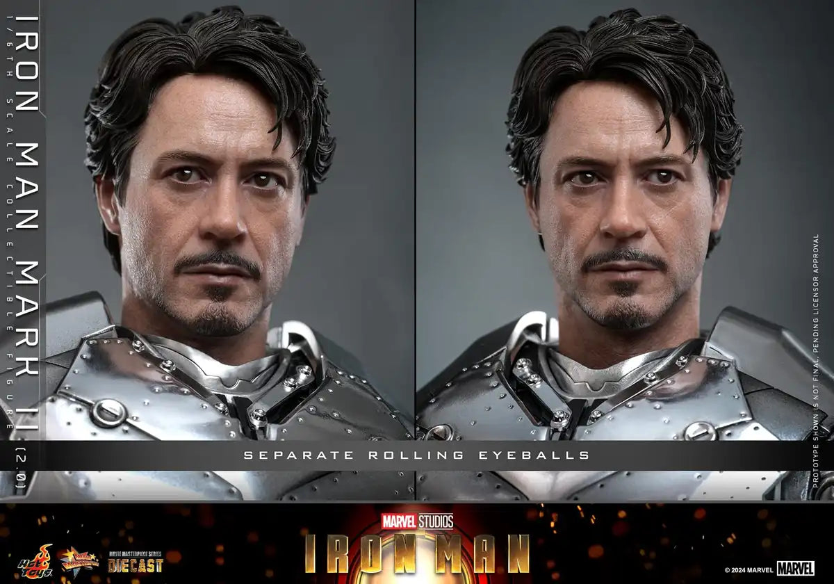 Hot Toys Movie Masterpiece Diecast Iron Man Mark 2 2.0 Version 1/6 Scale Figure