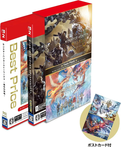 Capcom Monster Hunter Wilds Video Game - Monham Stories 3 Twin Pack - 4976219141918