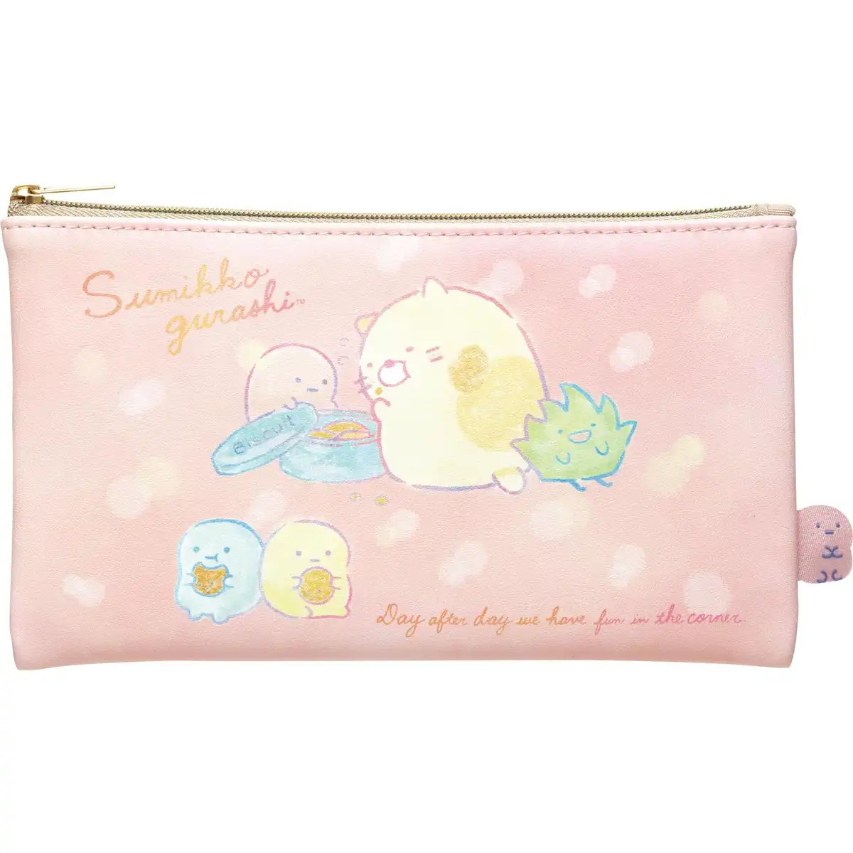 San-X Sumikko Gurashi Cat Flat Pouch Ca44804 - Cute and Functional Storage- Japan Figure Store - #1 Bring To You The Best Japanese Goods
