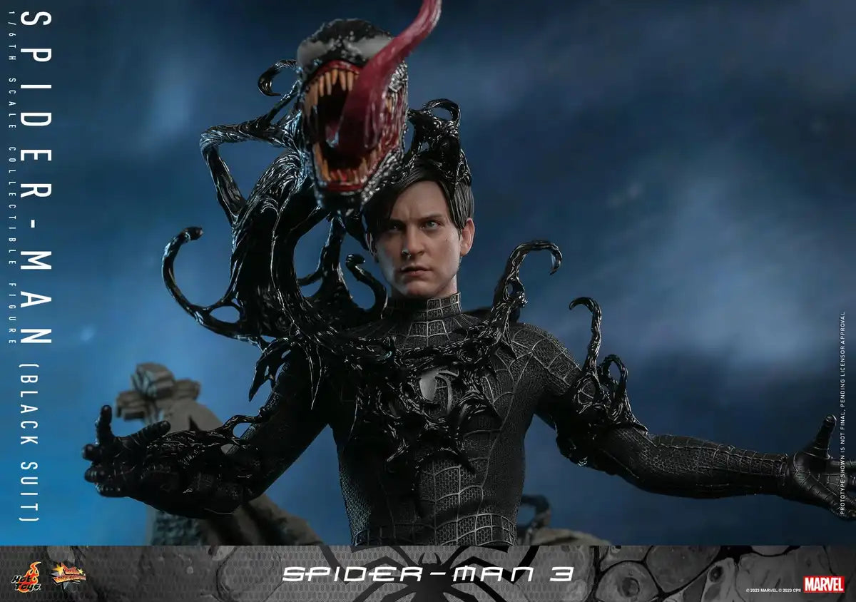 Hot Toys Movie Masterpiece Spider-Man Black Suit 1/6 Scale Figure
