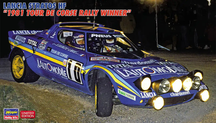 HASEGAWA 1/24 Lancia Stratos Hf '1981 Tour De Corse Rally Winner' Plastic Model- Japan Figure Store - #1 Bring To You The Best Japanese Goods