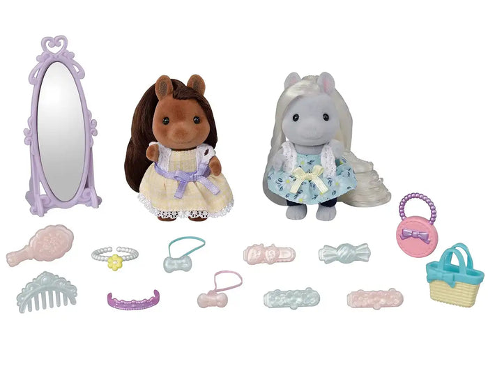 Epoch Sylvanian Families Stylish Pony Hair Salon Set St Mark Certified Toy for Ages 3+- Japan Figure Store - #1 Bring To You The Best Japanese Goods