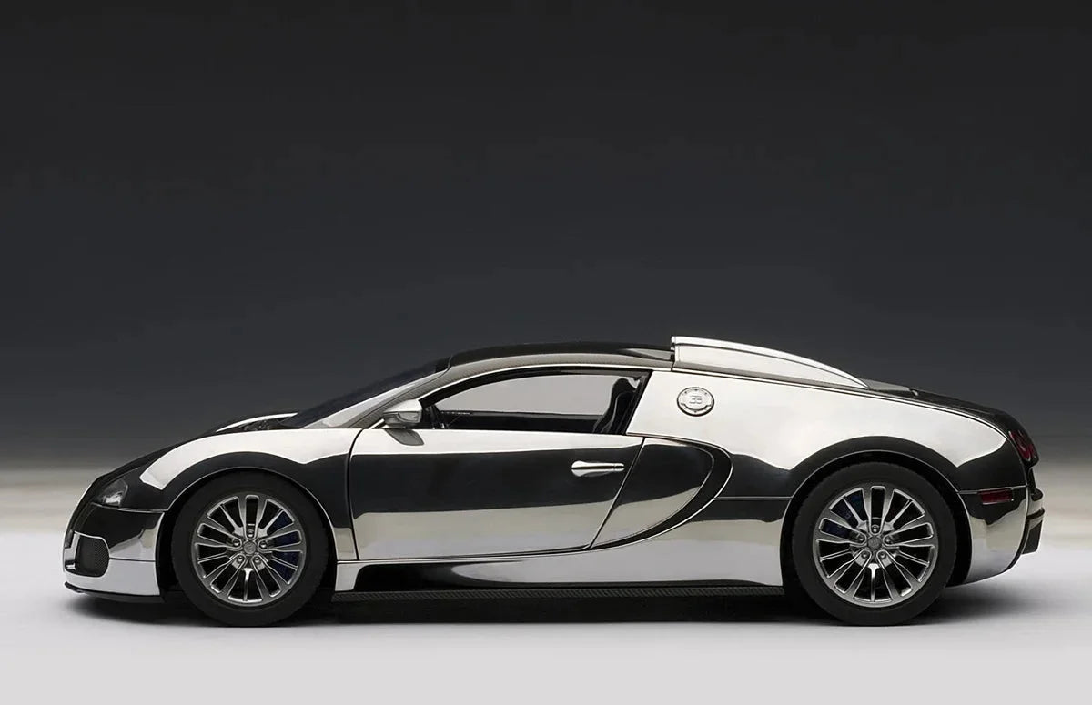 Autoart 1/18 Bugatti Veyron Diecast Model Car Black Aluminum Pur Sang- Japan Figure Store - #1 Bring To You The Best Japanese Goods