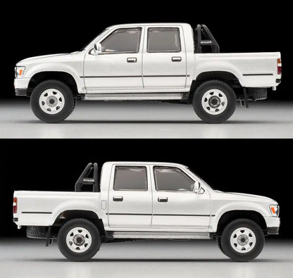 Tomytec Toyota Hilux 4WD Double Cab SSR Silver 1991 Model Lv-N256C- Japan Figure Store - #1 Bring To You The Best Japanese Goods