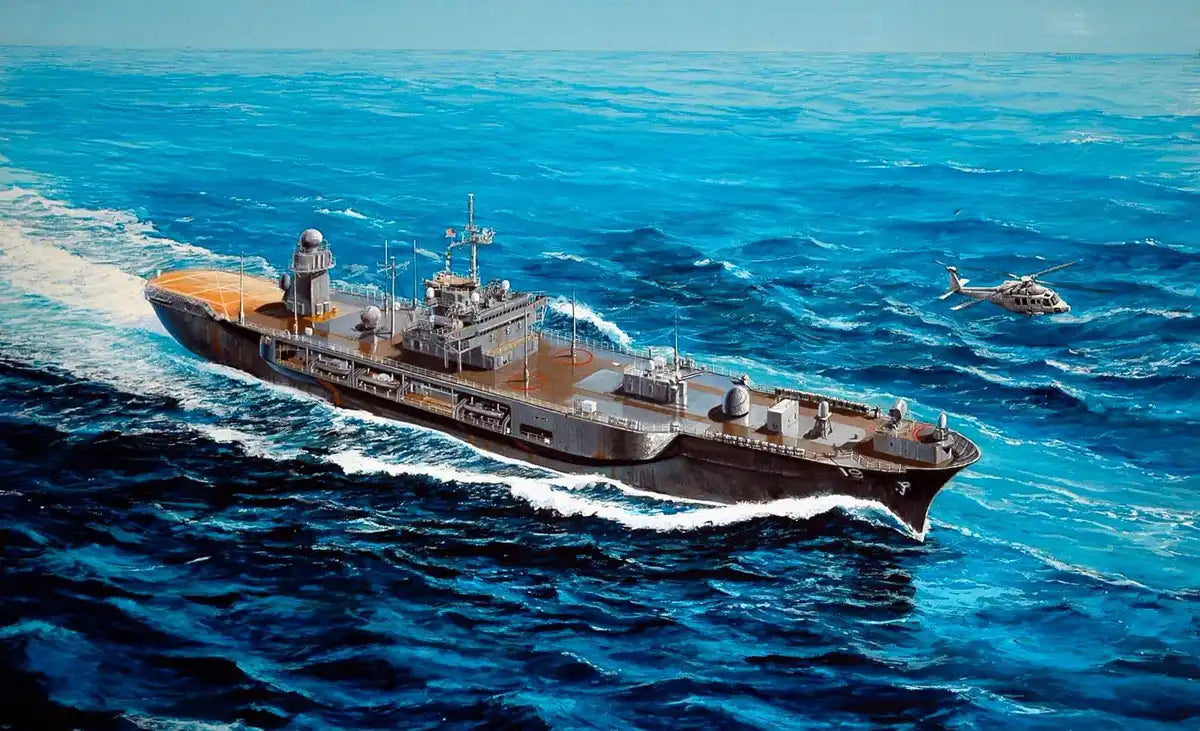 Pit-Road 1/700 Skywave Us Navy Lcc-19 Blue Ridge 2004 Plastic Model M55 Made In Japan- Japan Figure Store - #1 Bring To You The Best Japanese Goods