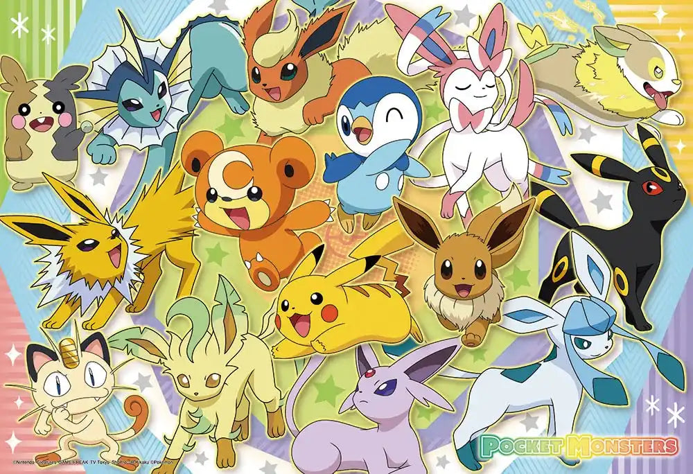 BEVERLY 100-031 Jigsaw Puzzle Pokemon Colorful Friends 100 L-Pieces- Japan Figure Store - #1 Bring To You The Best Japanese Goods