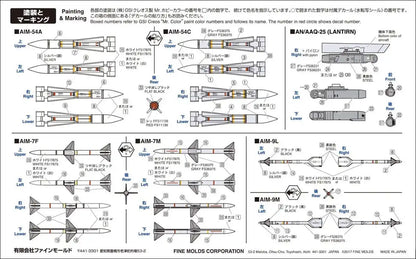 FINE MOLDS 1/72 Us Military Aircraft Missile Set Plastic Model- Japan Figure Store - #1 Bring To You The Best Japanese Goods