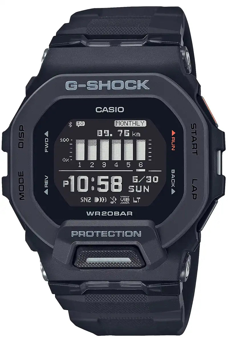 Casio G-Shock GBD-200-1JF Men's Watch in Sleek Black- Japan Figure Store - #1 Bring To You The Best Japanese Goods
