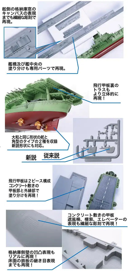 Fujimi Model 1/700 Ship Next Series No. 8 Japanese Navy Aircraft Carrier Shinano Color Coded Plastic Model Ship Nx-8- Japan Figure Store - #1 Bring To You The Best Japanese Goods