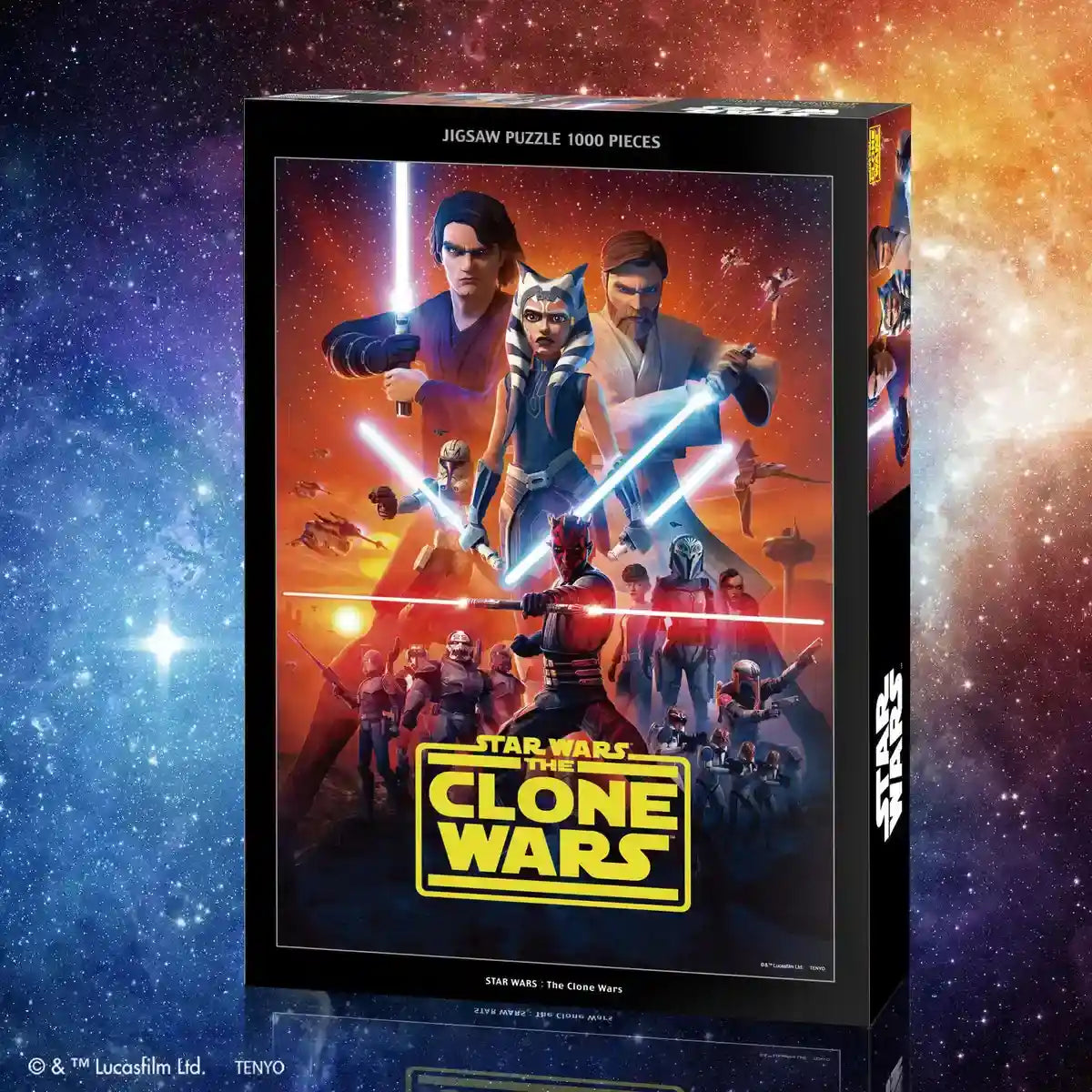 Tenyo 1000-Piece Jigsaw Puzzle Star Wars The Clone Wars Made in Japan 51x73.5Cm