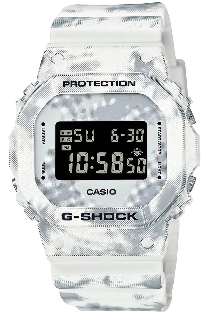 Casio G-Shock Men's White Watch DW-5600GC-7JF Domestic Genuine Grunge Snow Camouflage- Japan Figure Store - #1 Bring To You The Best Japanese Goods