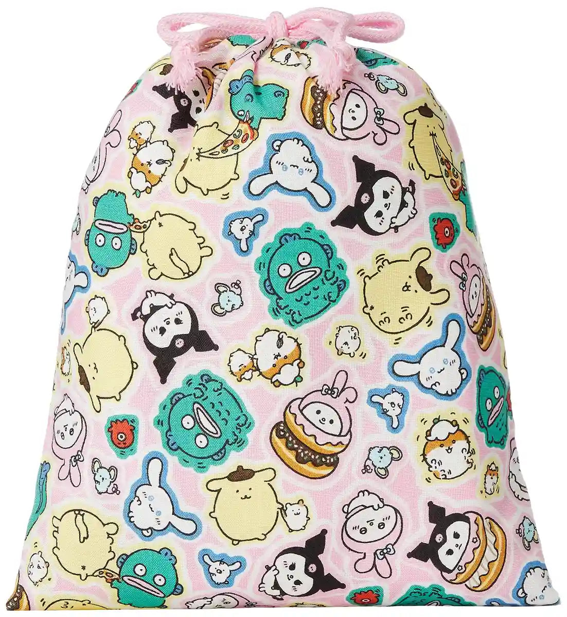 Sanrio Small Pink Drawstring Bag - Compact and Durable CG-2798 PK- Japan Figure Store - #1 Bring To You The Best Japanese Goods