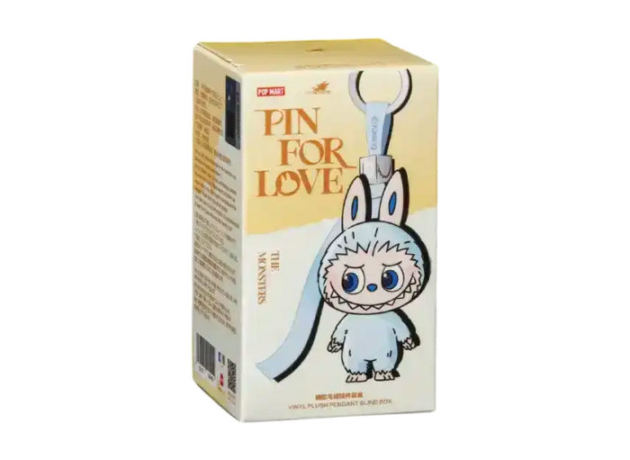 POP MART LABUBU Pin for Love Vinyl Plush Pendant (A–M)