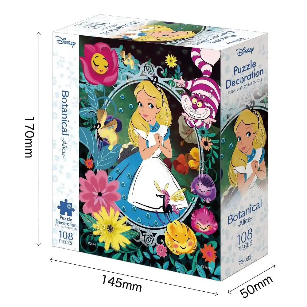 EPOCH 72-032 Jigsaw Puzzle Disney Alice In Wonderland Botanical Alice Decoration Puzzle 108 Pieces- Japan Figure Store - #1 Bring To You The Best Japanese Goods
