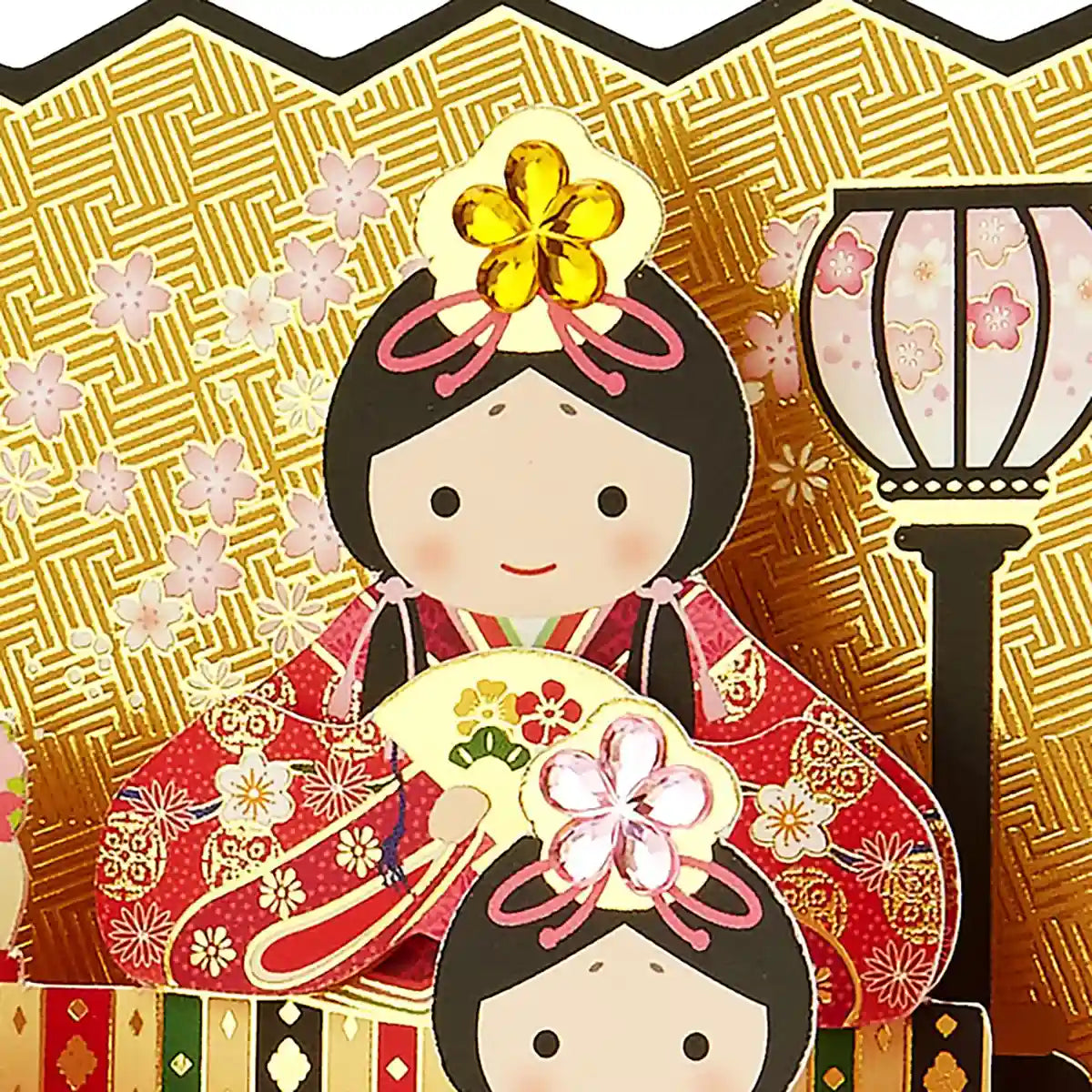 Sanrio Hinamatsuri Felt Hina Doll Greeting Card - Available for Overseas Shipping- Japan Figure Store - #1 Bring To You The Best Japanese Goods