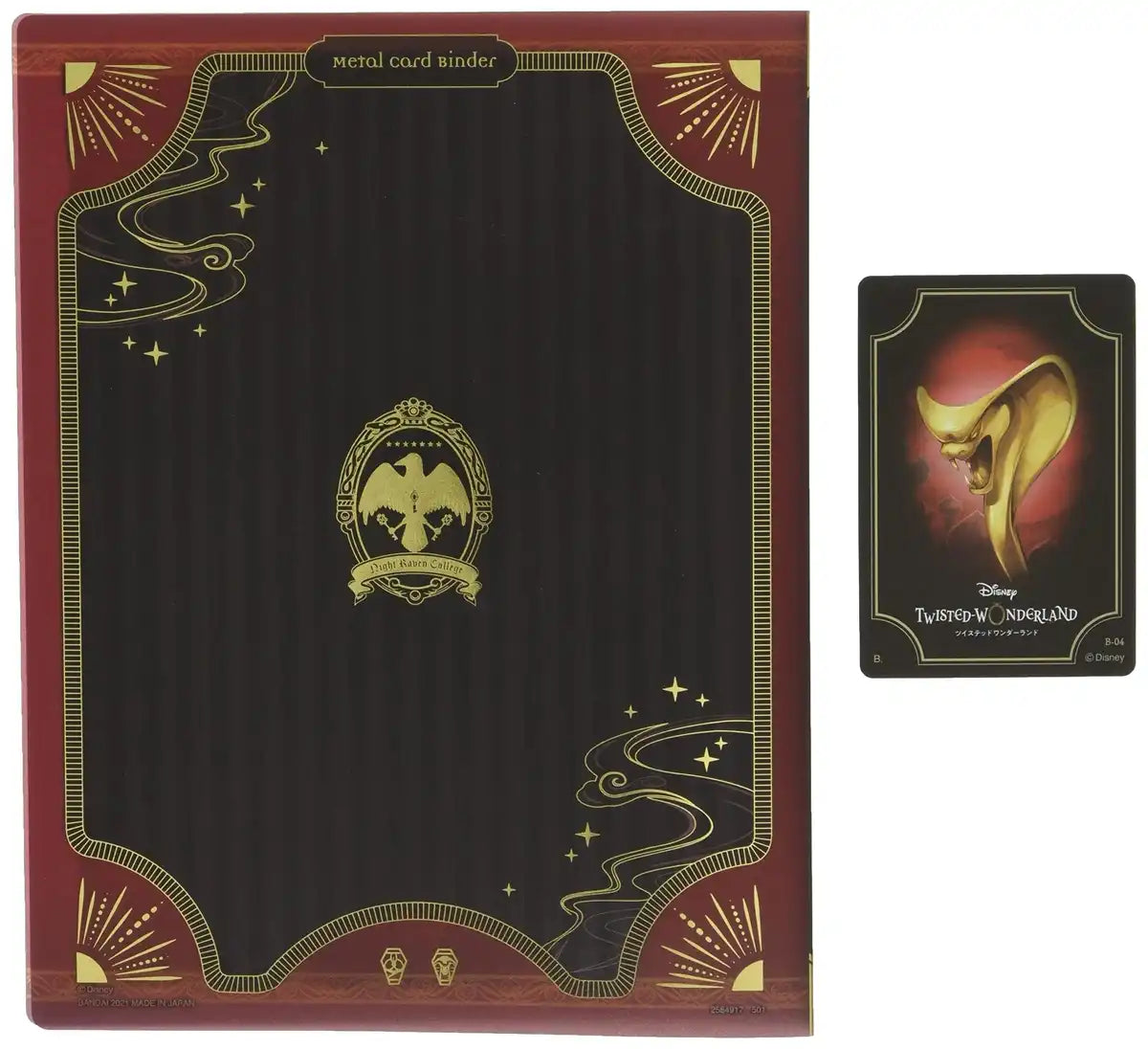 Bandai Disney Twisted Wonderland Metal Card Binder for Trading Cards Bandai Disney Twisted Wonderland Metal Card Binder for Trading Cards